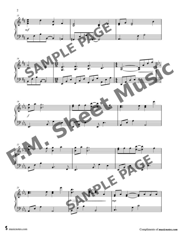 Think of Me (Early Intermediate Piano) By Andrew Lloyd Webber - F.M